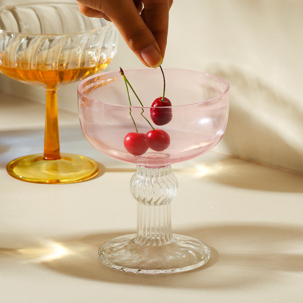 Cheri Dessert Cups, Set of 2 - Pink