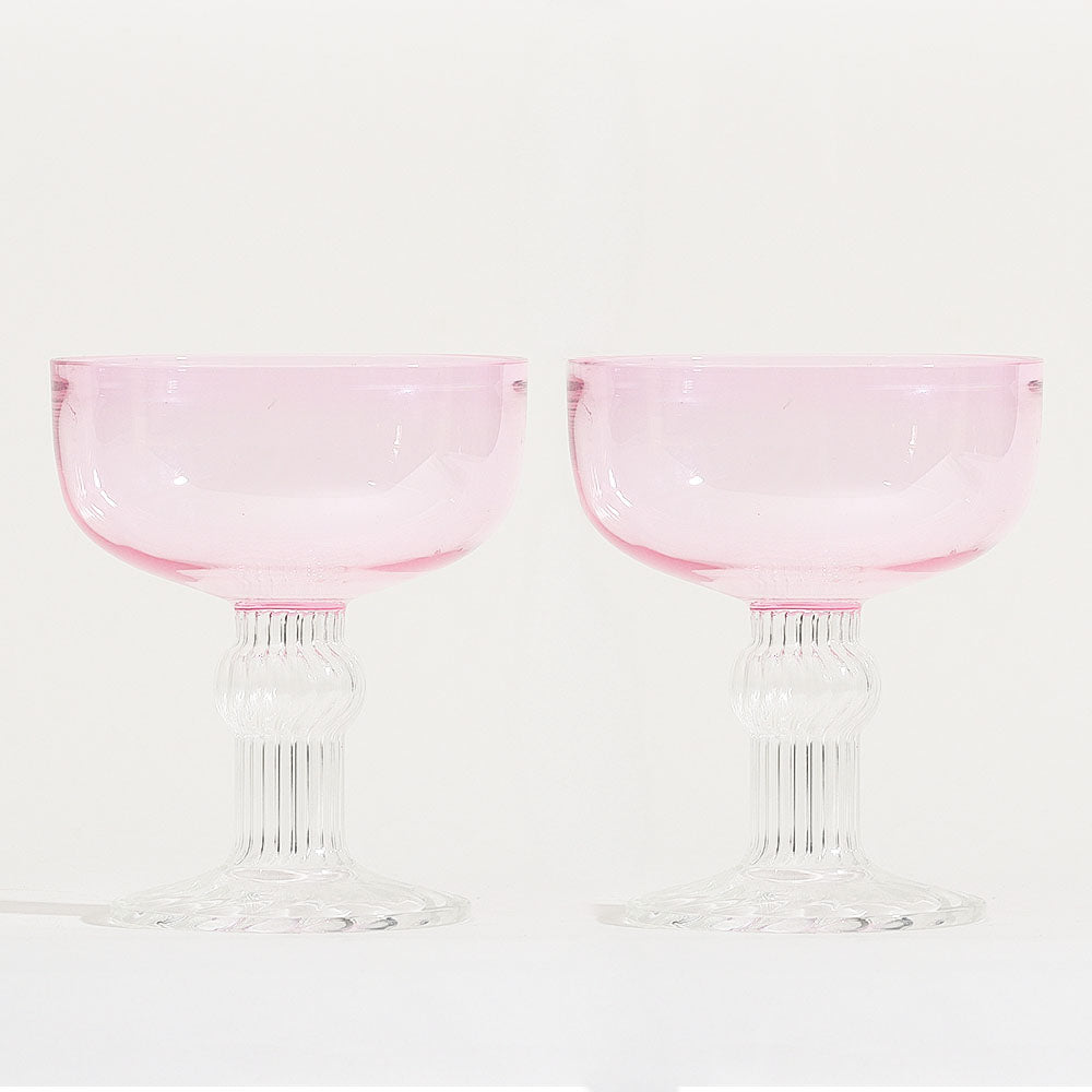 Cheri Dessert Cups, Set of 2 - Pink