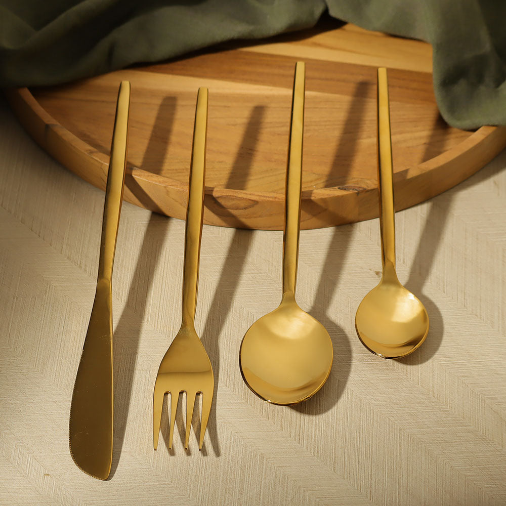 Barot 24-piece Cutlery Set - Gold