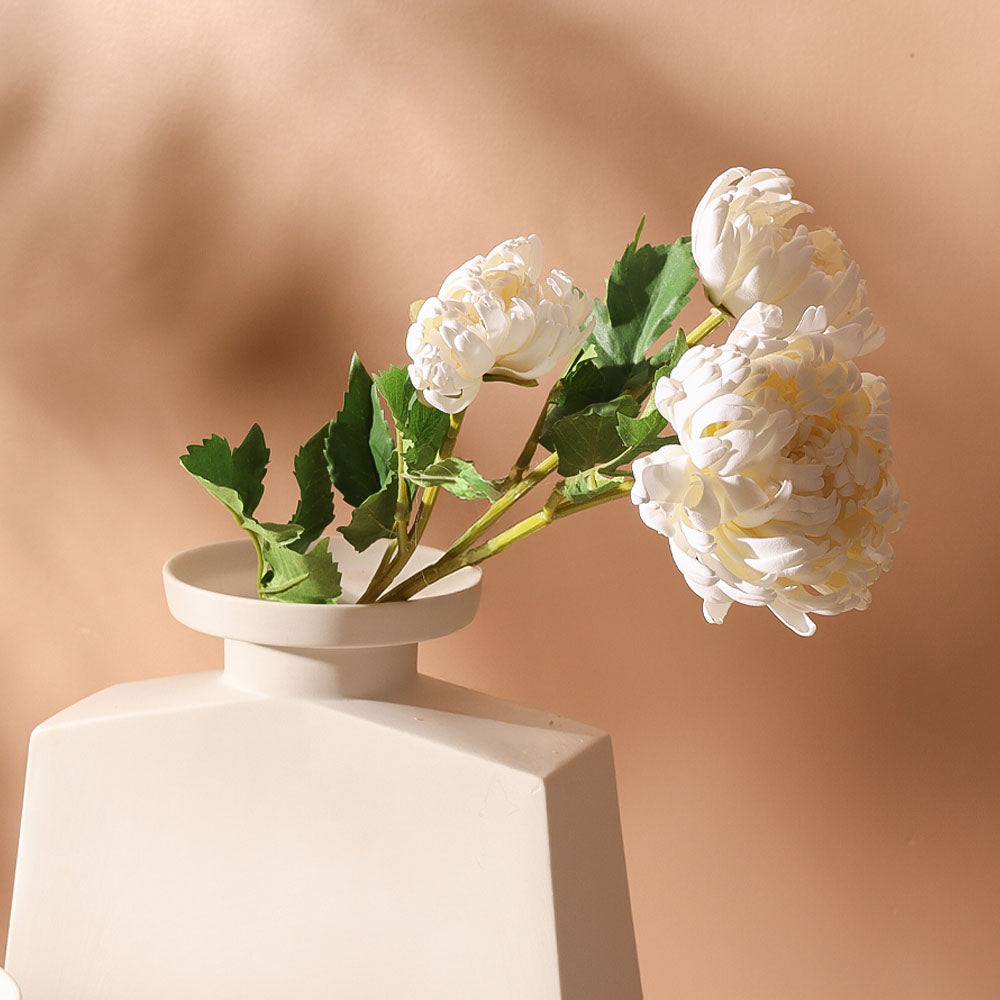 Chrysanthemums Faux Bunch - Ivory