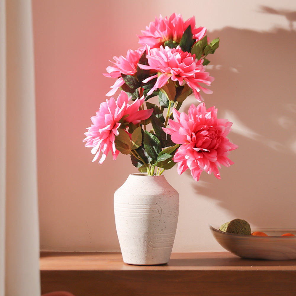 Chrysanthemums Faux Stem - Hot Pink