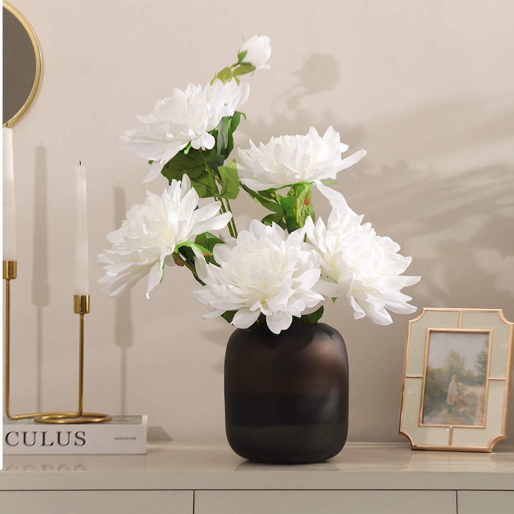 Chrysanthemums Faux Stem - White