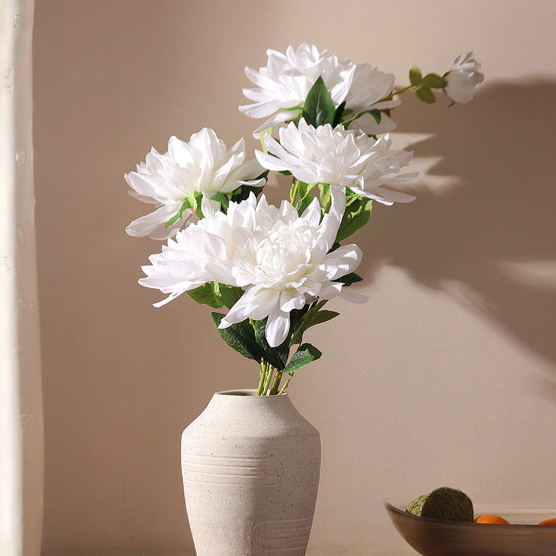 Chrysanthemums Faux Stem - White