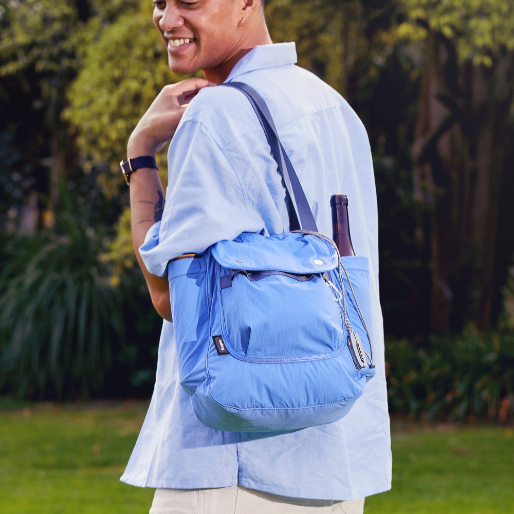 Cinch Tote Bag - Denim Blue