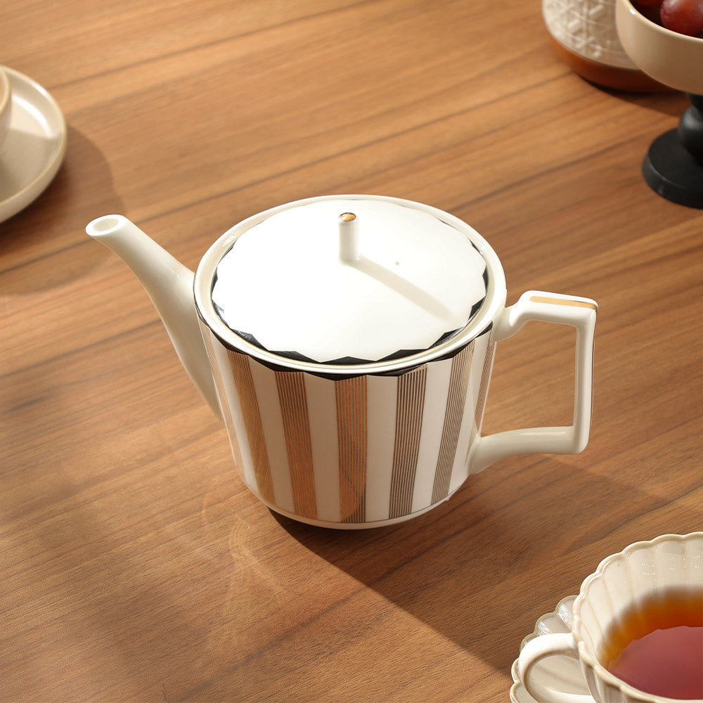 Cirque Teapot 1000ml - White Gold