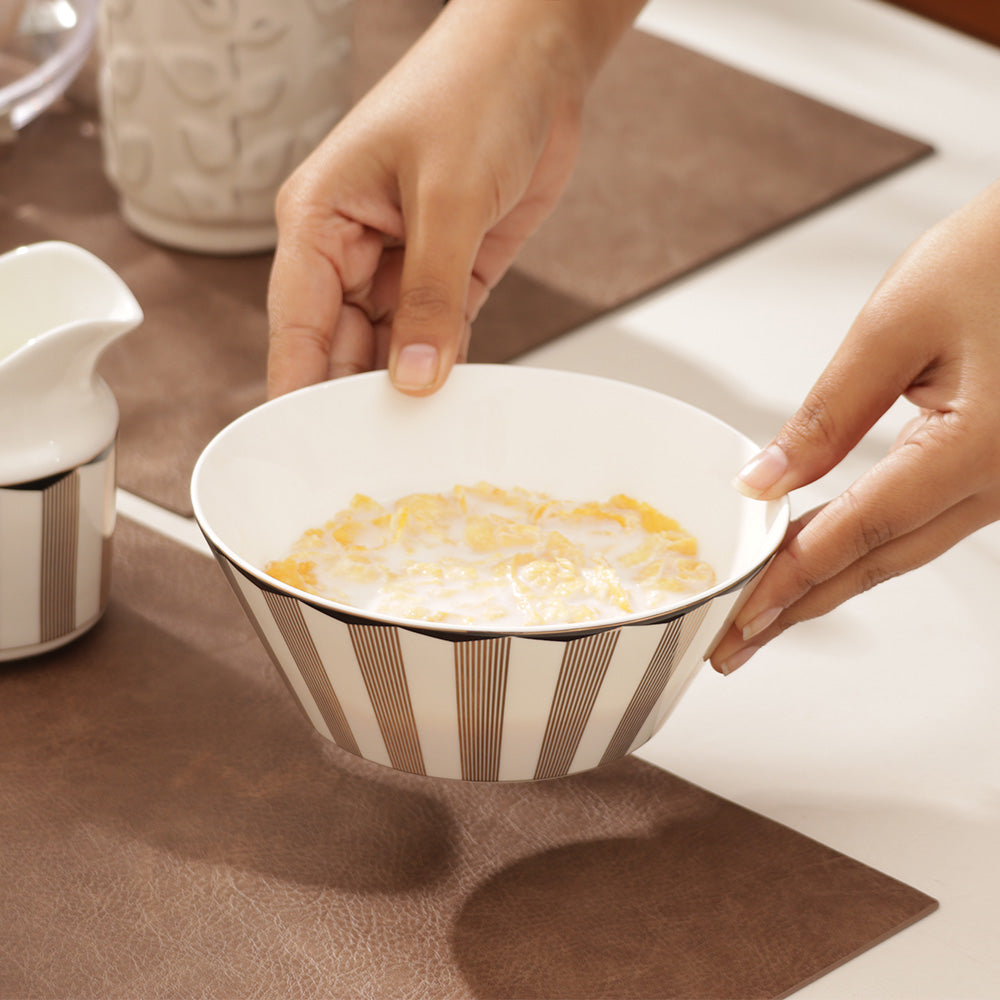 Cirque Medium Bowl - White Gold