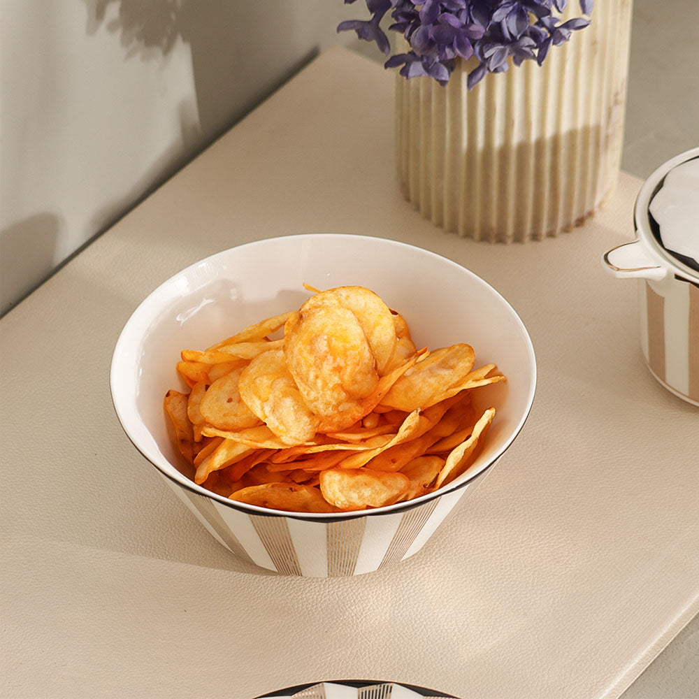 Cirque Medium Bowl - White Gold