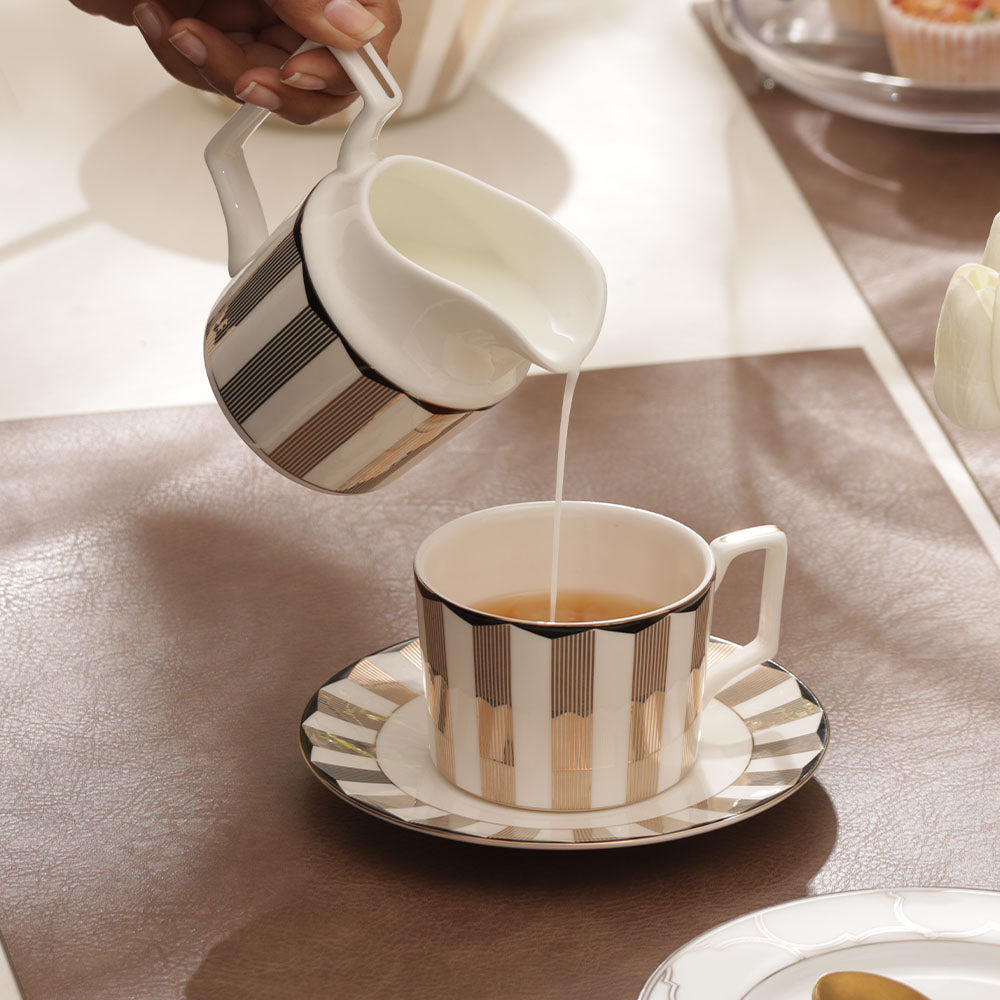 Cirque Milk Jug - White Gold