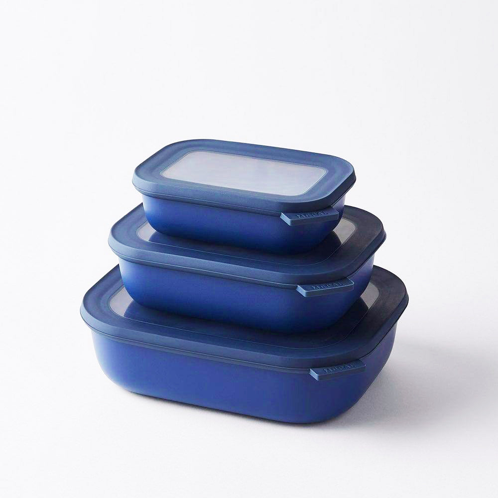 Cirqula Rectangular Storage Box 1000ml - Vivid Blue