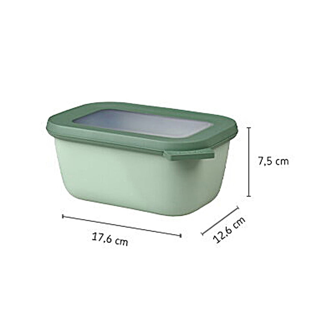 Cirqula Rectangular Storage Box 750ml - Nordic Sage