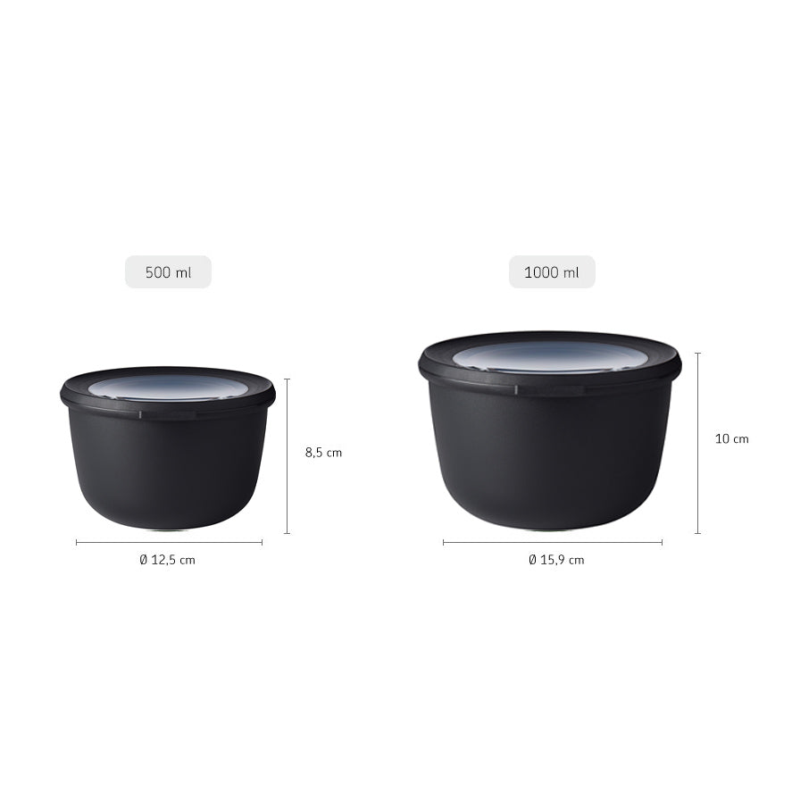 Cirqula Storage Box 1000ml - Nordic Black