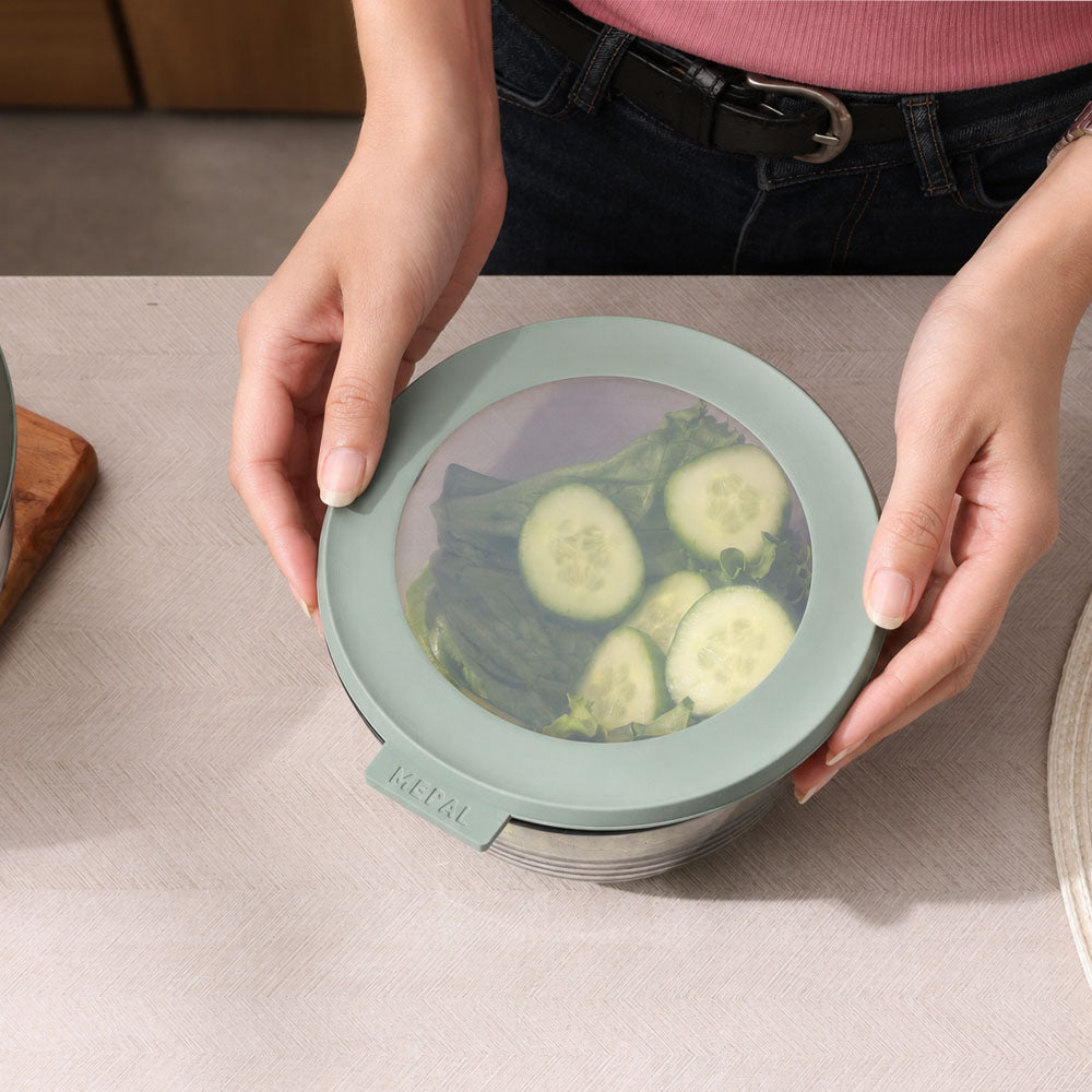 Cirqula Glass Storage Box 1000ml - Nordic Sage