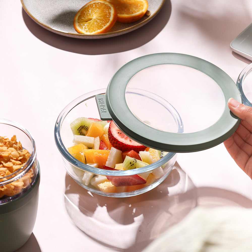 Cirqula Glass Storage Box 750ml - Nordic Sage