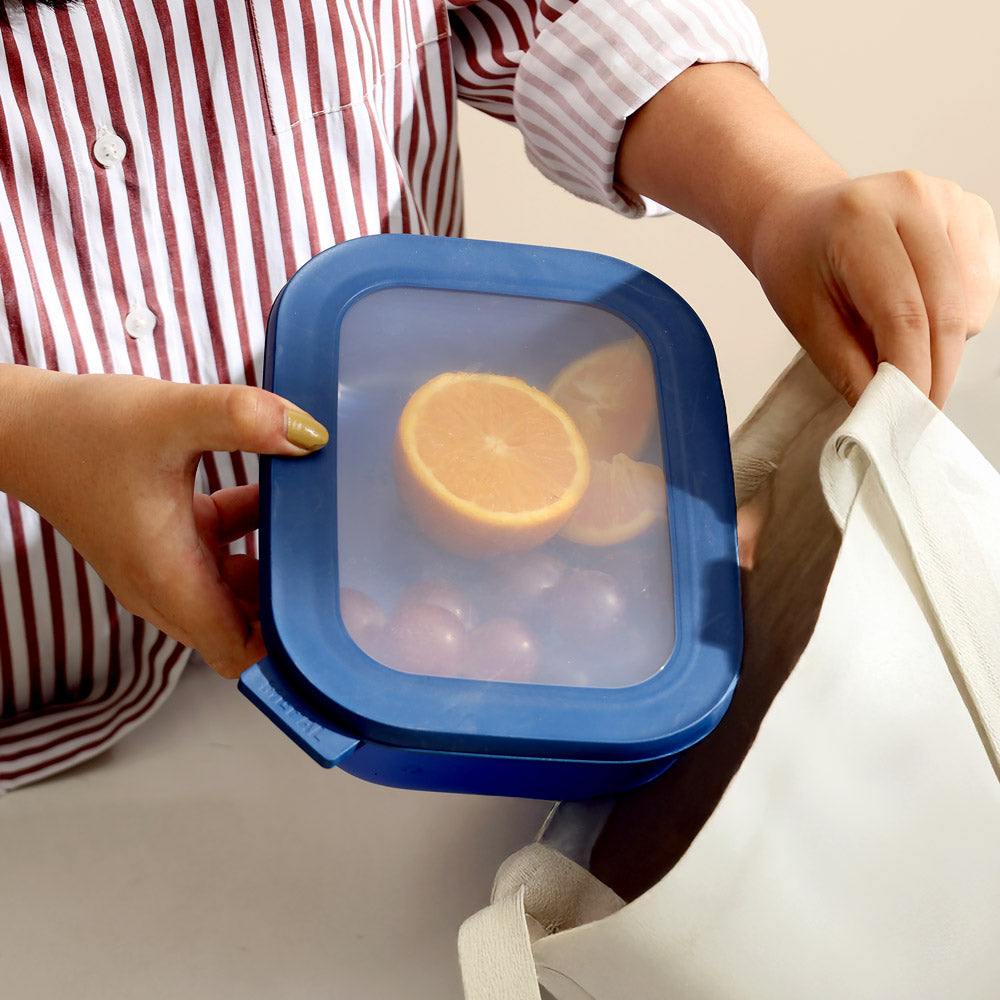 Cirqula Rectangular Storage Box 1000ml - Vivid Blue