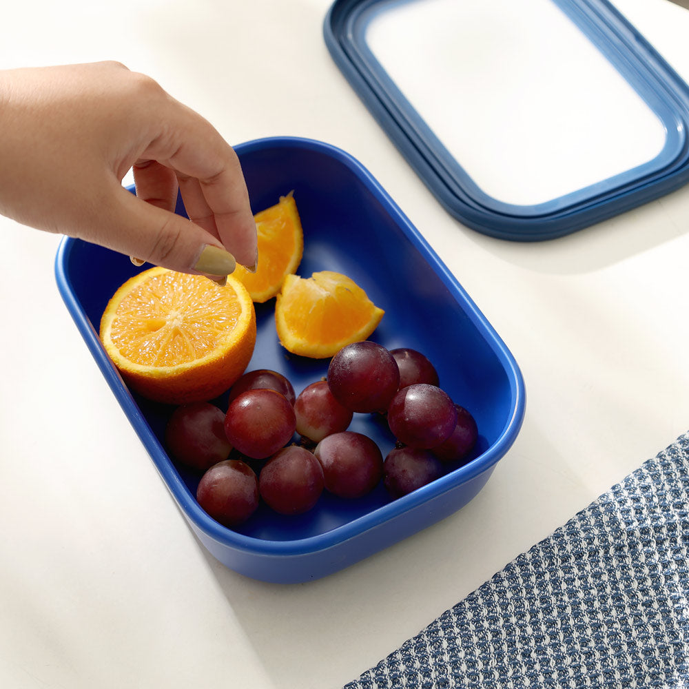 Cirqula Rectangular Storage Box 1000ml - Vivid Blue