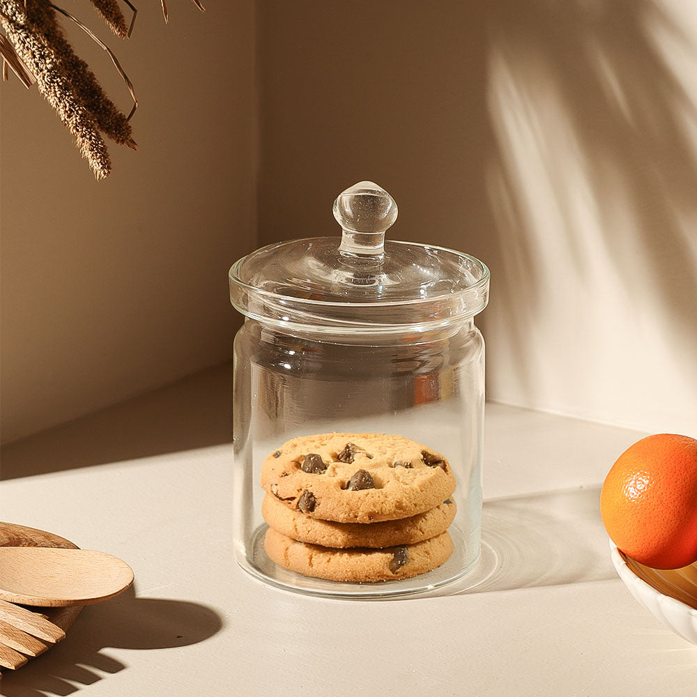 Claire Glass Storage Jar Medium - Clear
