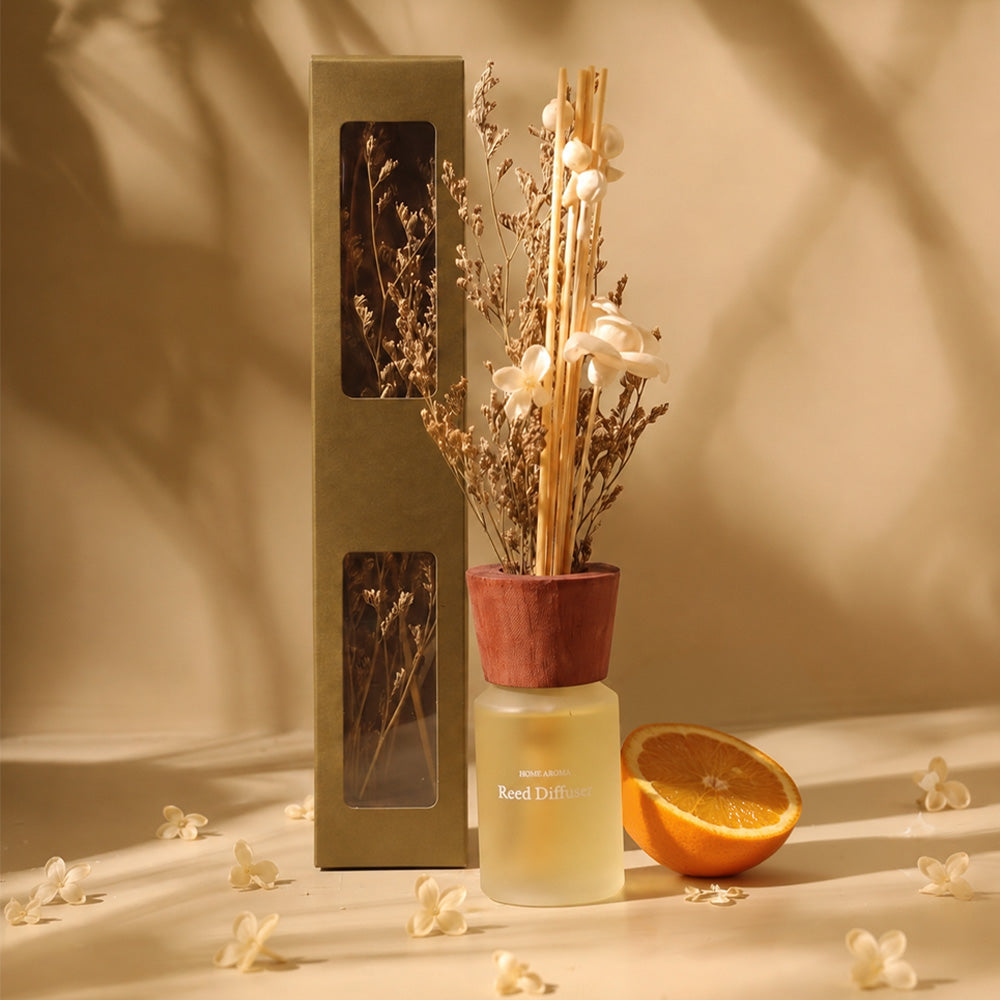 Clara Lily Scented Reed Diffuser - White