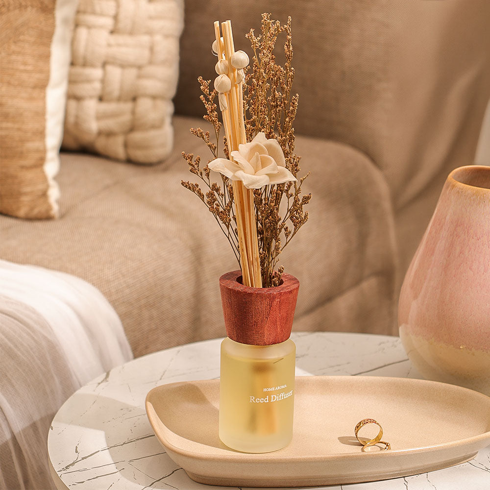 Clara Lily Scented Reed Diffuser - White