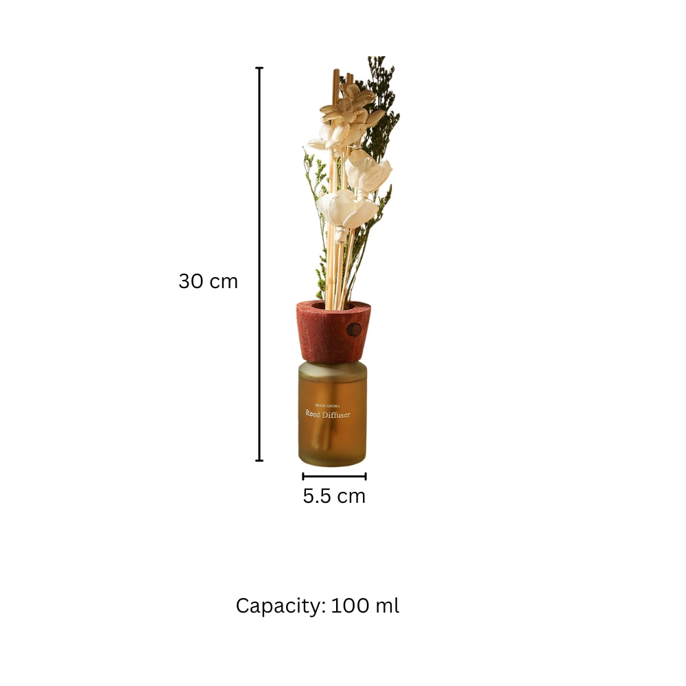 Clara Jasmine Scented Reed Diffuser - White