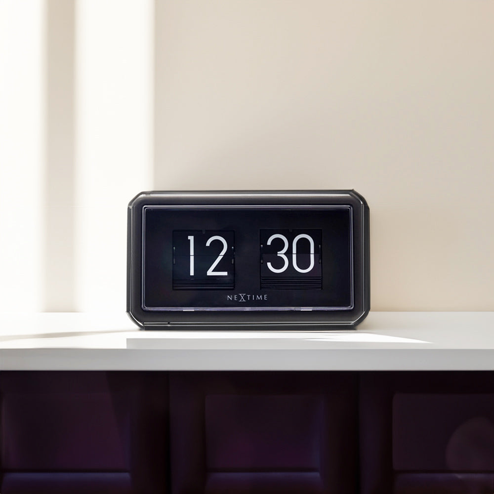 Classic Flip Clock - Black Black