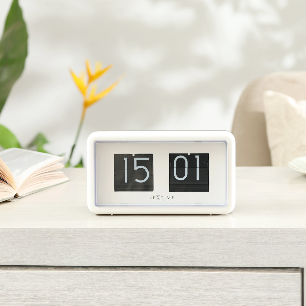 Classic Flip Clock - White