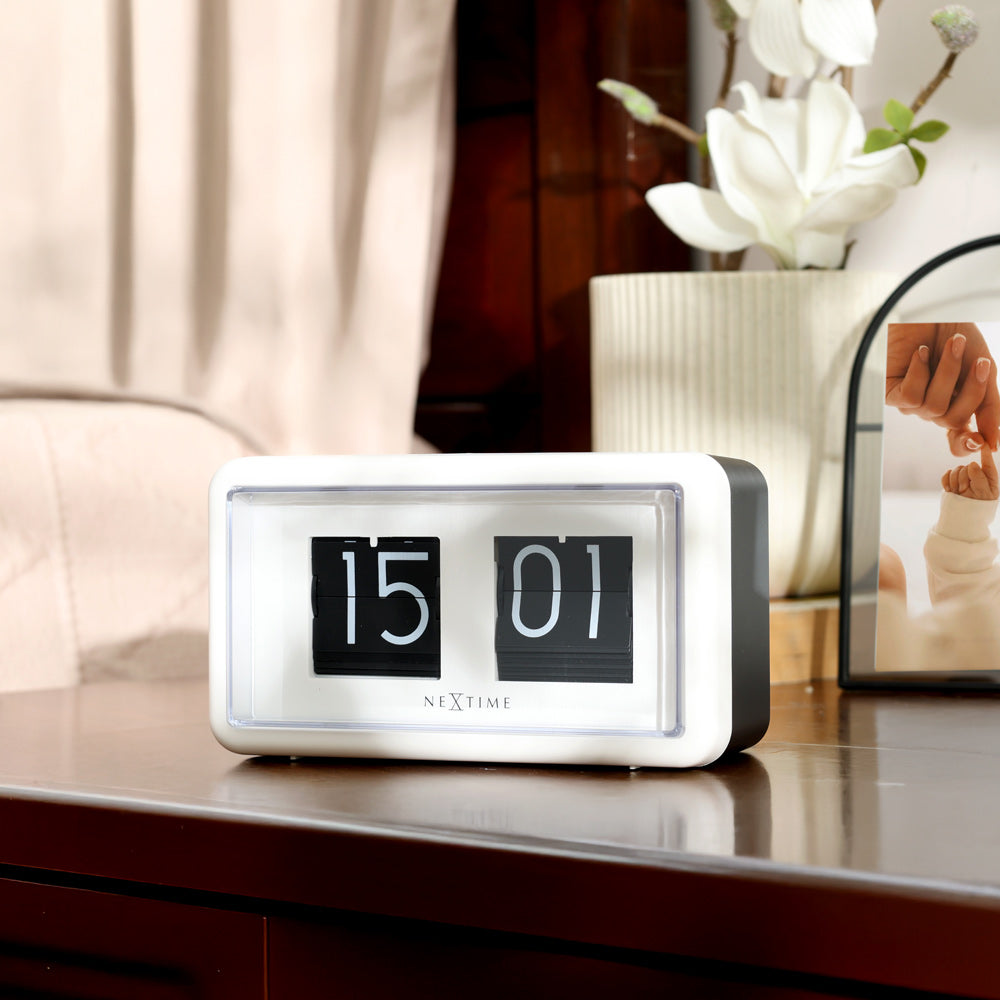 Classic Flip Clock - White