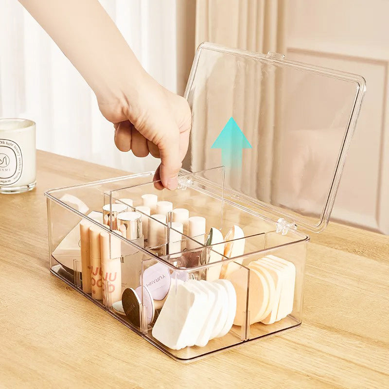 Clearex Sectioned Storage Box - Clear