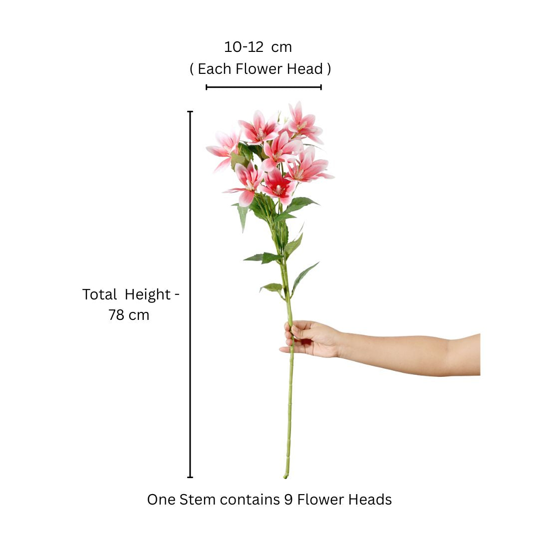 Clematis Faux Stem - Dark Pink