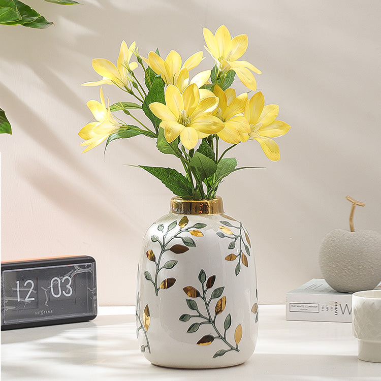 Clematis Faux Stem - Yellow White