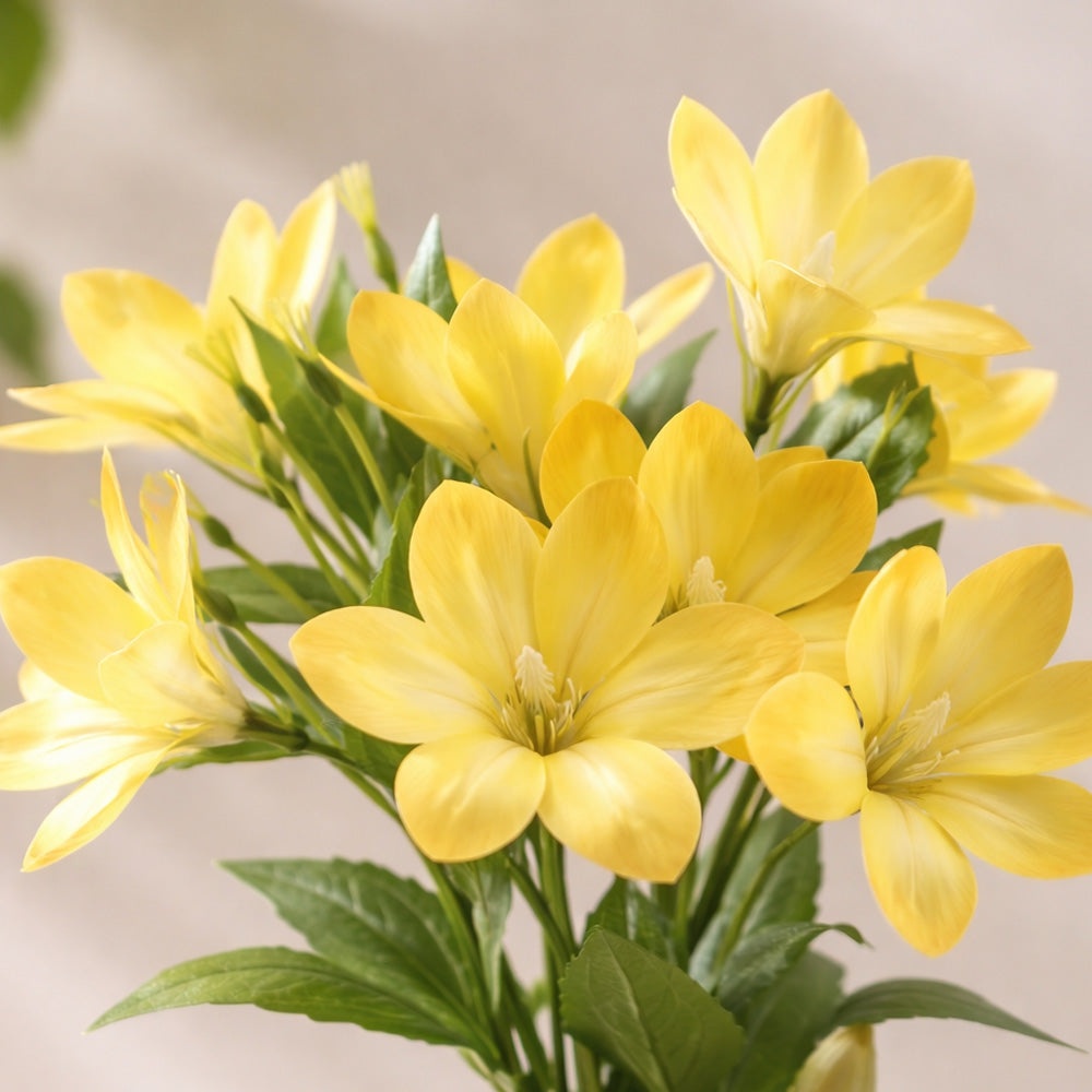 Clematis Faux Stem - Yellow White