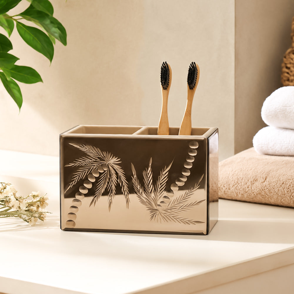 Coco Glass Duo Organiser - Mirrored Bronze