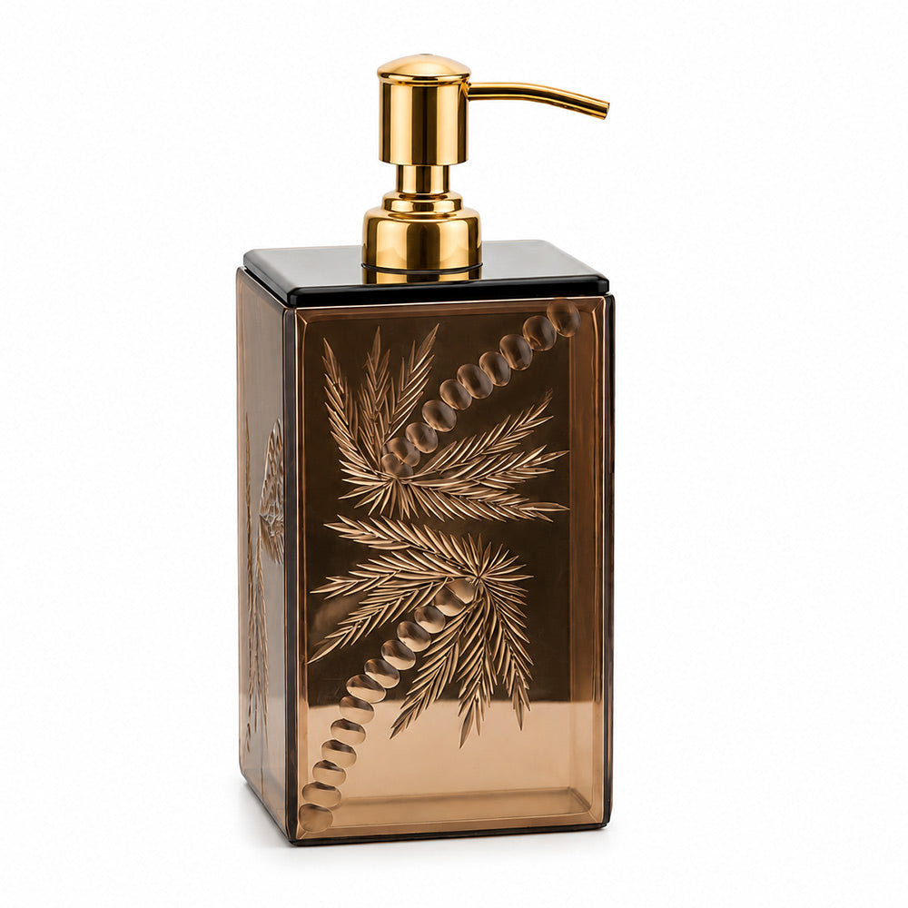 Coco Glass Soap Dispenser - Mirrored Bronze