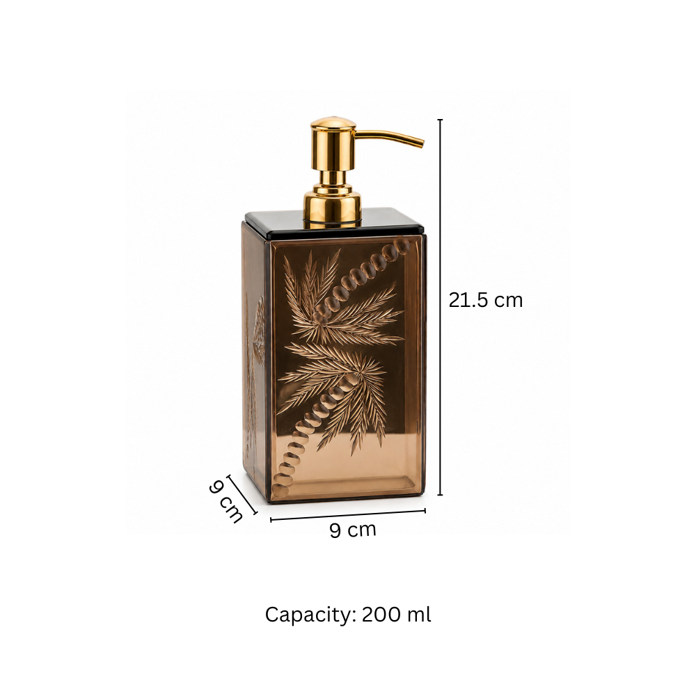 Coco Glass Soap Dispenser - Mirrored Bronze