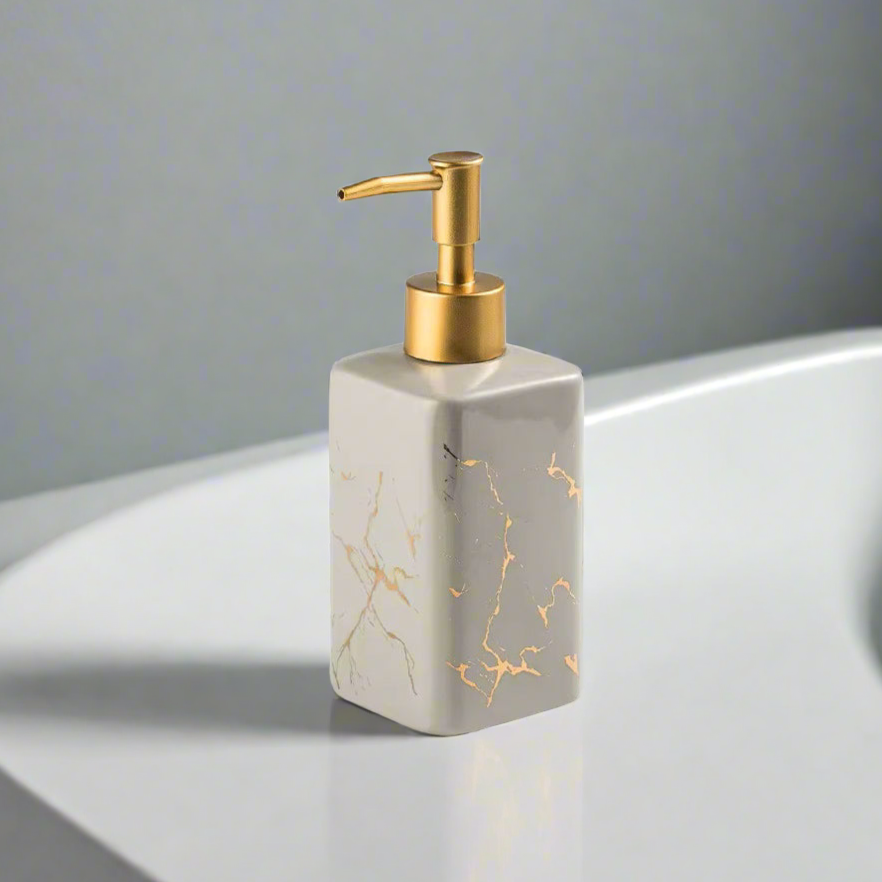 Column Soap Dispenser - Marble Grey