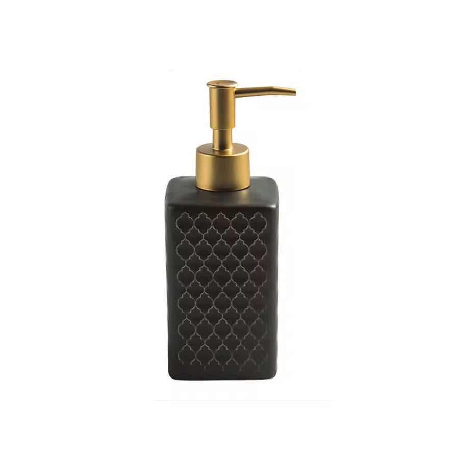 Column Soap Dispenser - Tiled Black