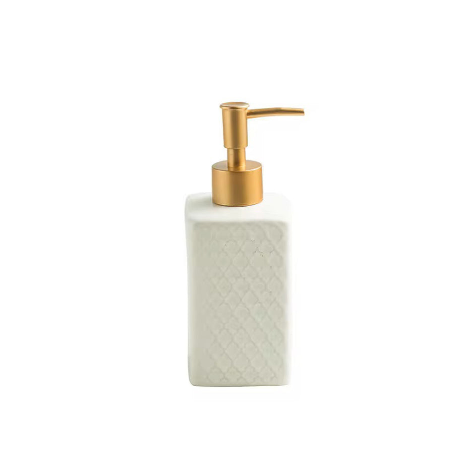 Column Soap Dispenser - Tiled White