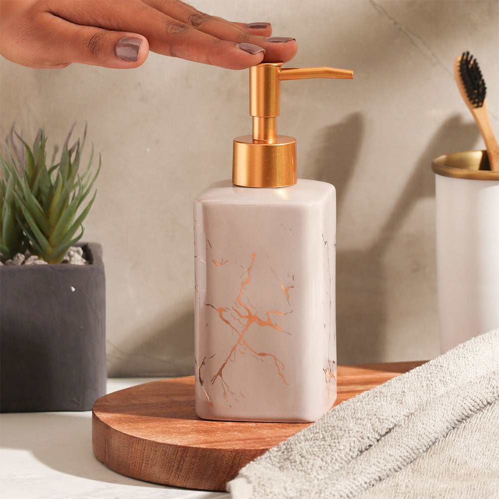 Column Soap Dispenser - Marble Grey