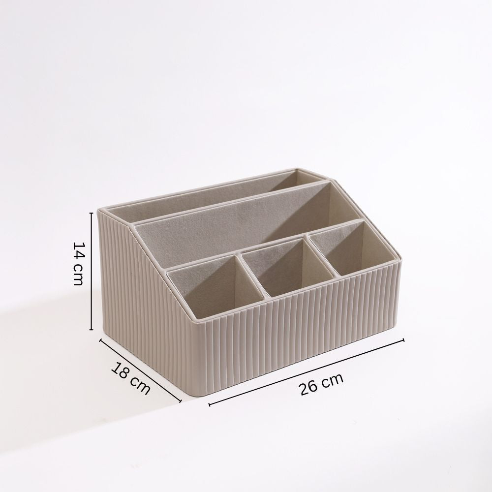 Columns Desk Organiser - Light Grey