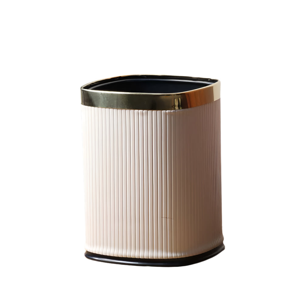 Columns Sqround Waste Bin - Taupe & Steel
