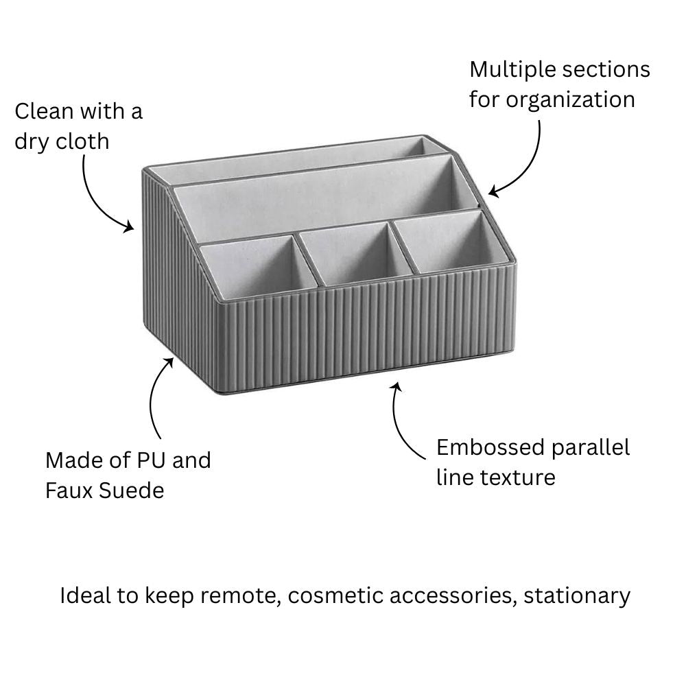 Columns Desk Organiser - Dark Grey