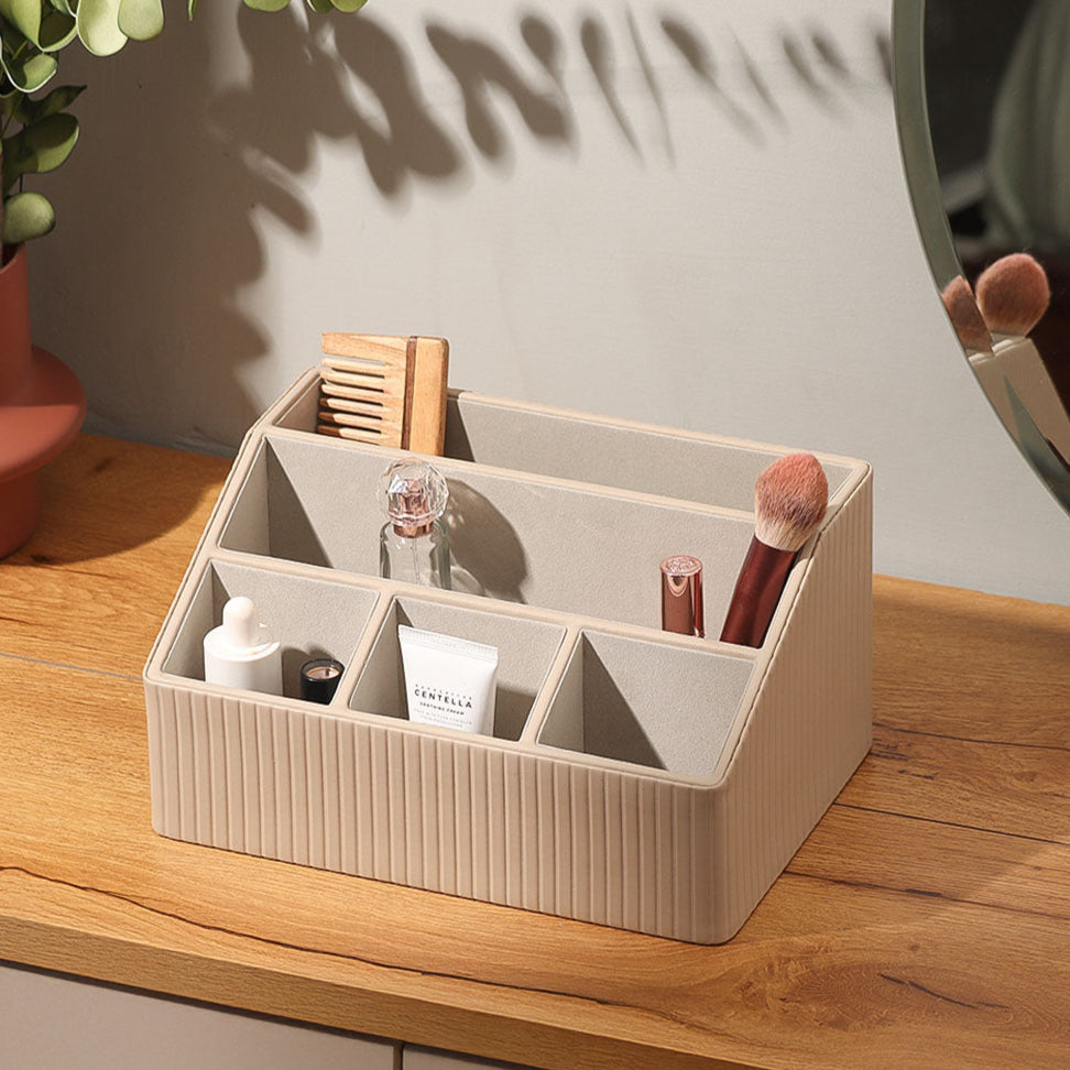 Enhabit Columns Desk Organiser - Taupe