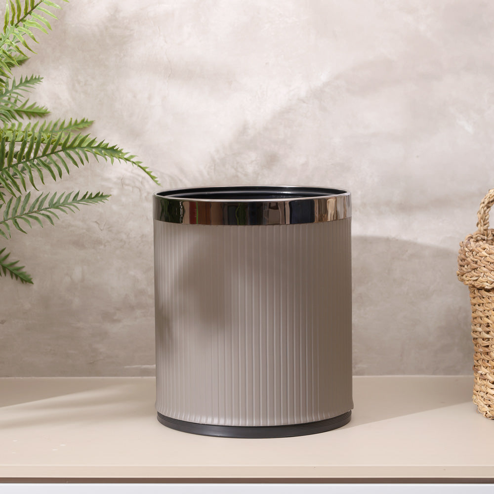 Columns Waste Bin 10L - Dark Grey & Dark Steel