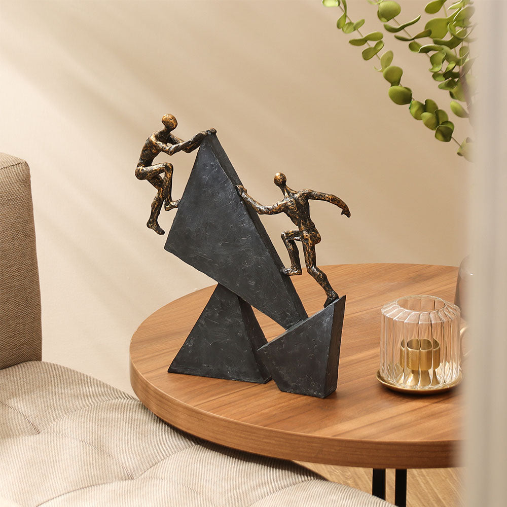 Competitive Rivals Sculpture Large - Charcoal Gold