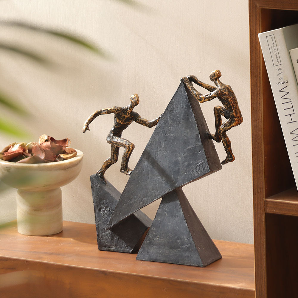 Competitive Rivals Sculpture Large - Charcoal Gold