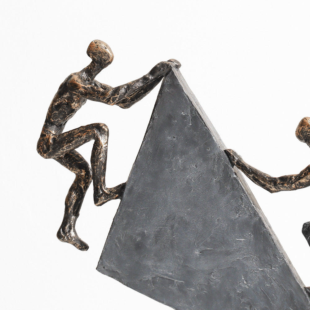 Competitive Rivals Sculpture Large - Charcoal Gold