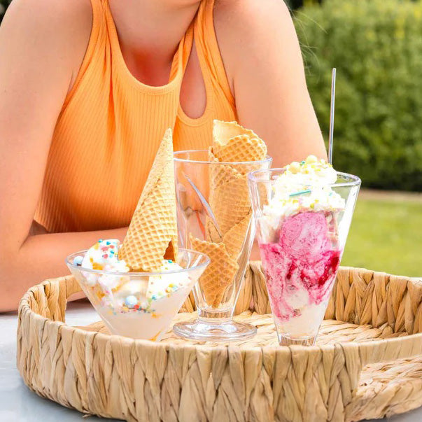 Cono Ice Cream Bowls Short, Set of 4