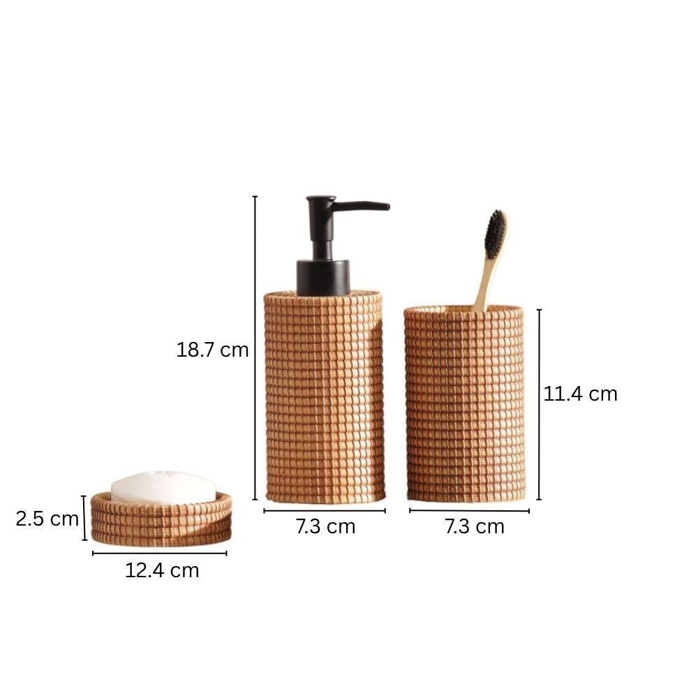 Copa 3-piece Bathroom Set - Ochre