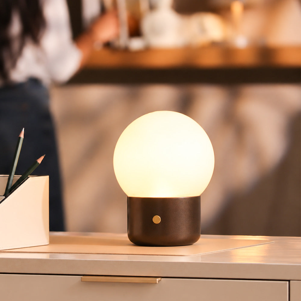 Tromso Rechargeable Lamp Medium - Coffee