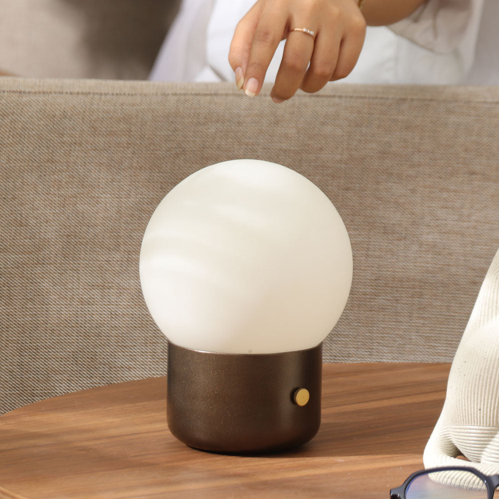 Tromso Rechargeable Lamp Medium - Coffee
