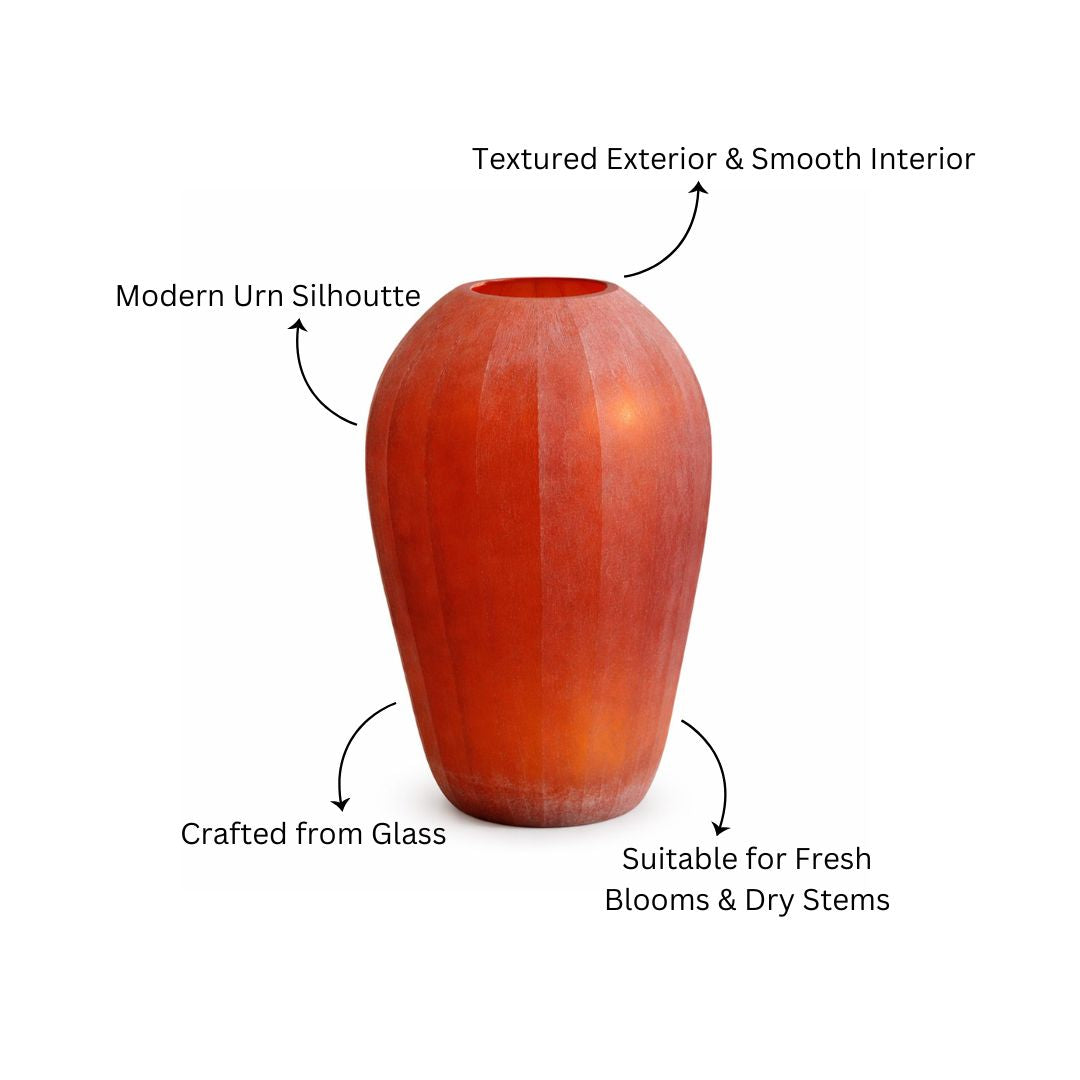 Camden Glass Vase Large - Sunset